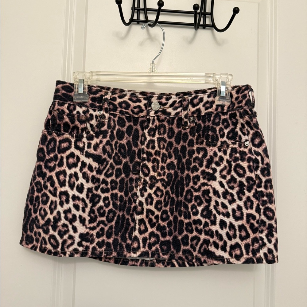 PacSun Animal Print Mini Skirt